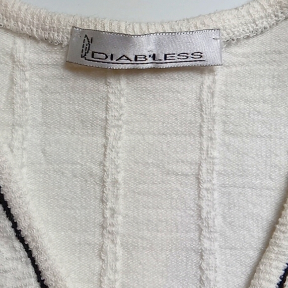 Diabless Vintage Midriff Sweater Super Cute Size S - Picture 2 of 5